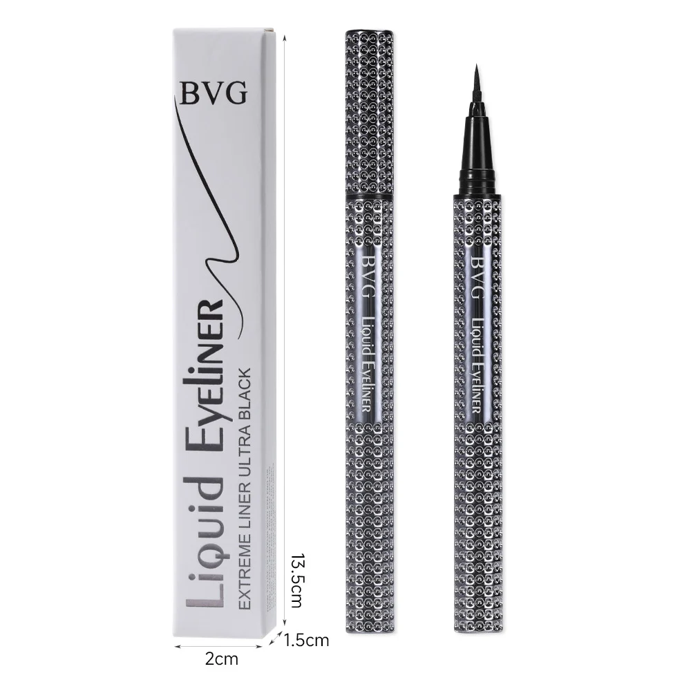 Eyeliner Liquid Pen Waterproof Long-Lasting Smudge-Proof BVG Metal Bottle Precision Eye Liner
