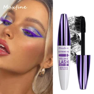Maxfine 5D Volume Lash Mascara - Waterproof, Lengthening & Curling Formula with Collagen